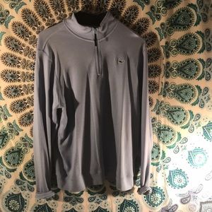 Light blue vineyard vines half zip